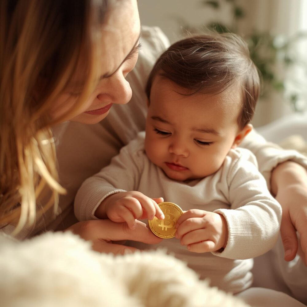 Bitcoin mom and baby