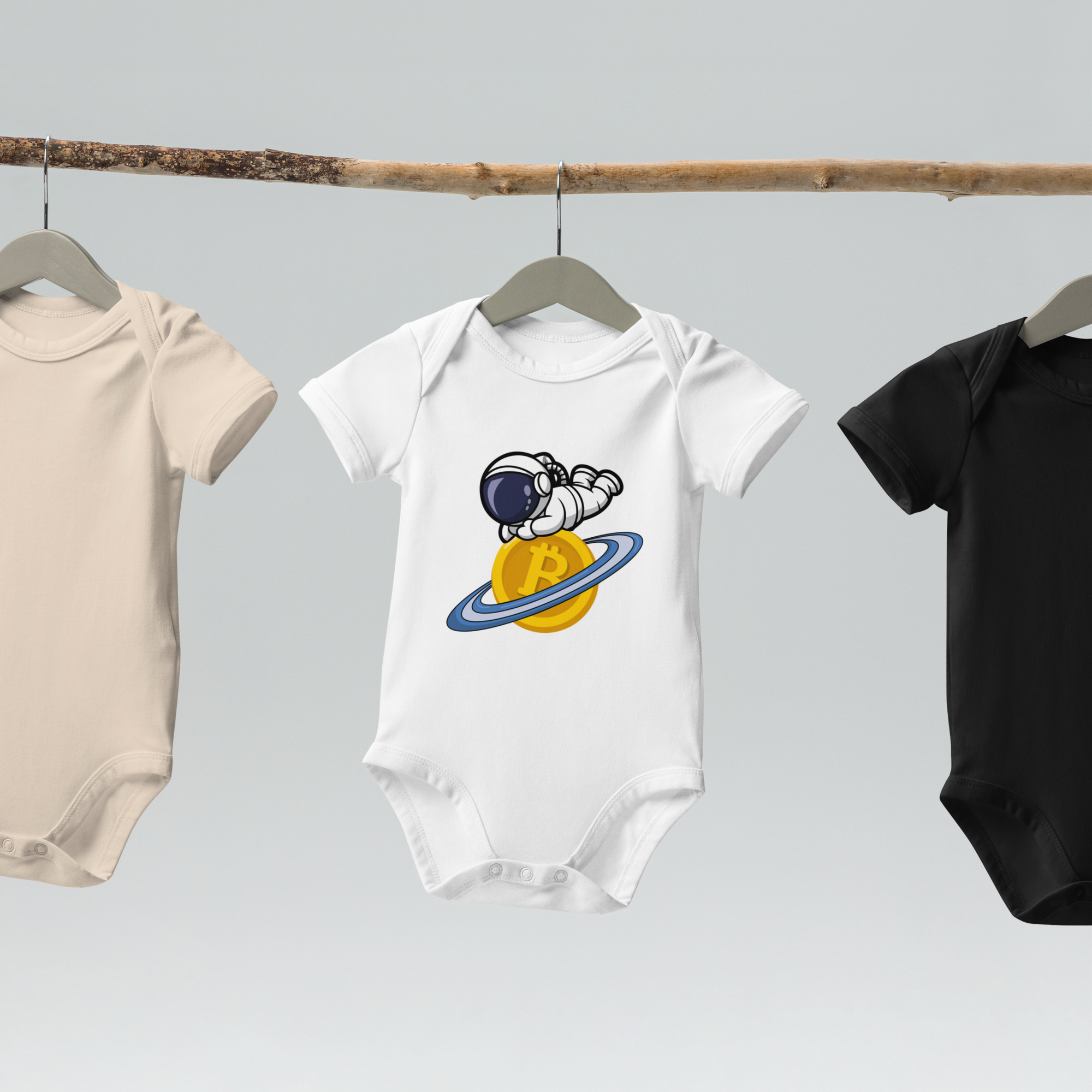 Future Explorer โ Organic Baby Bodysuit | HodlNest - Image 2