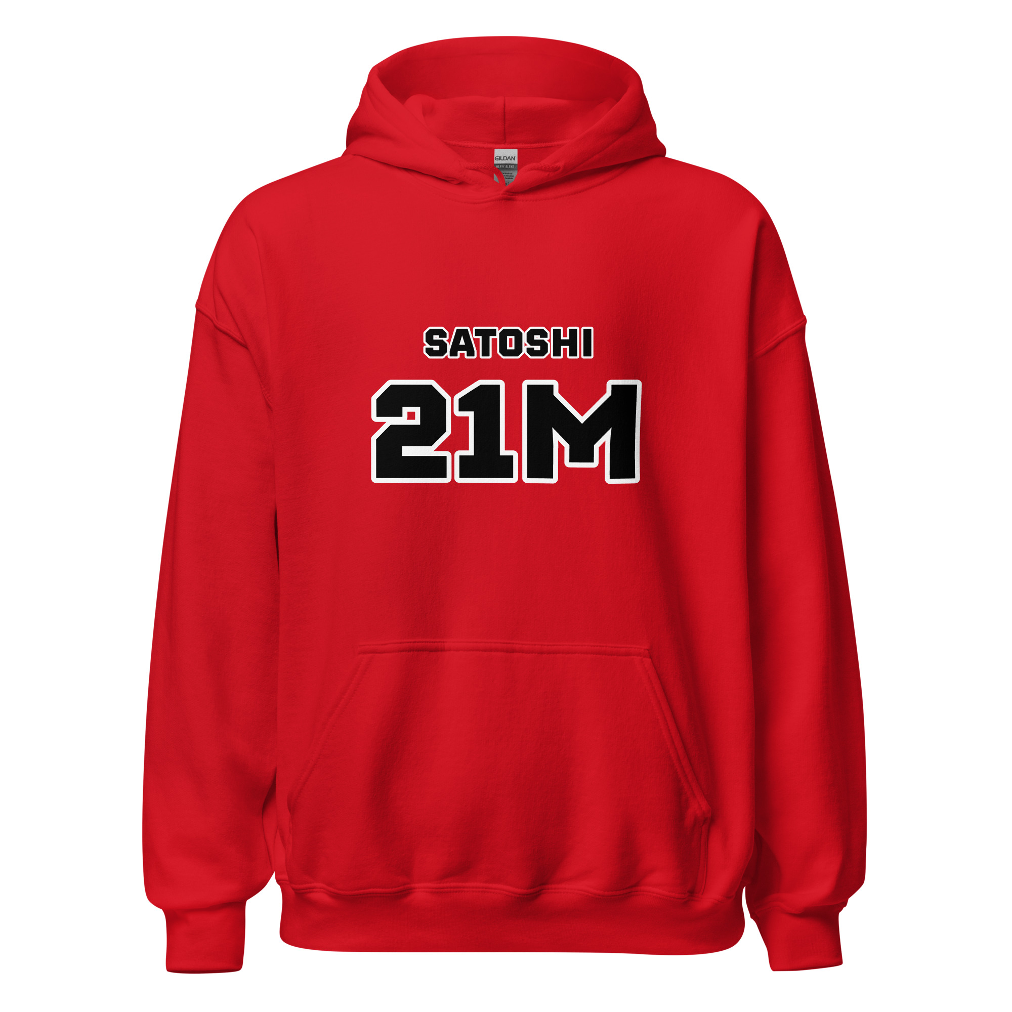 Bitcoin premium hoodie Satoshi 21M minimalist typography design structured warm clothing