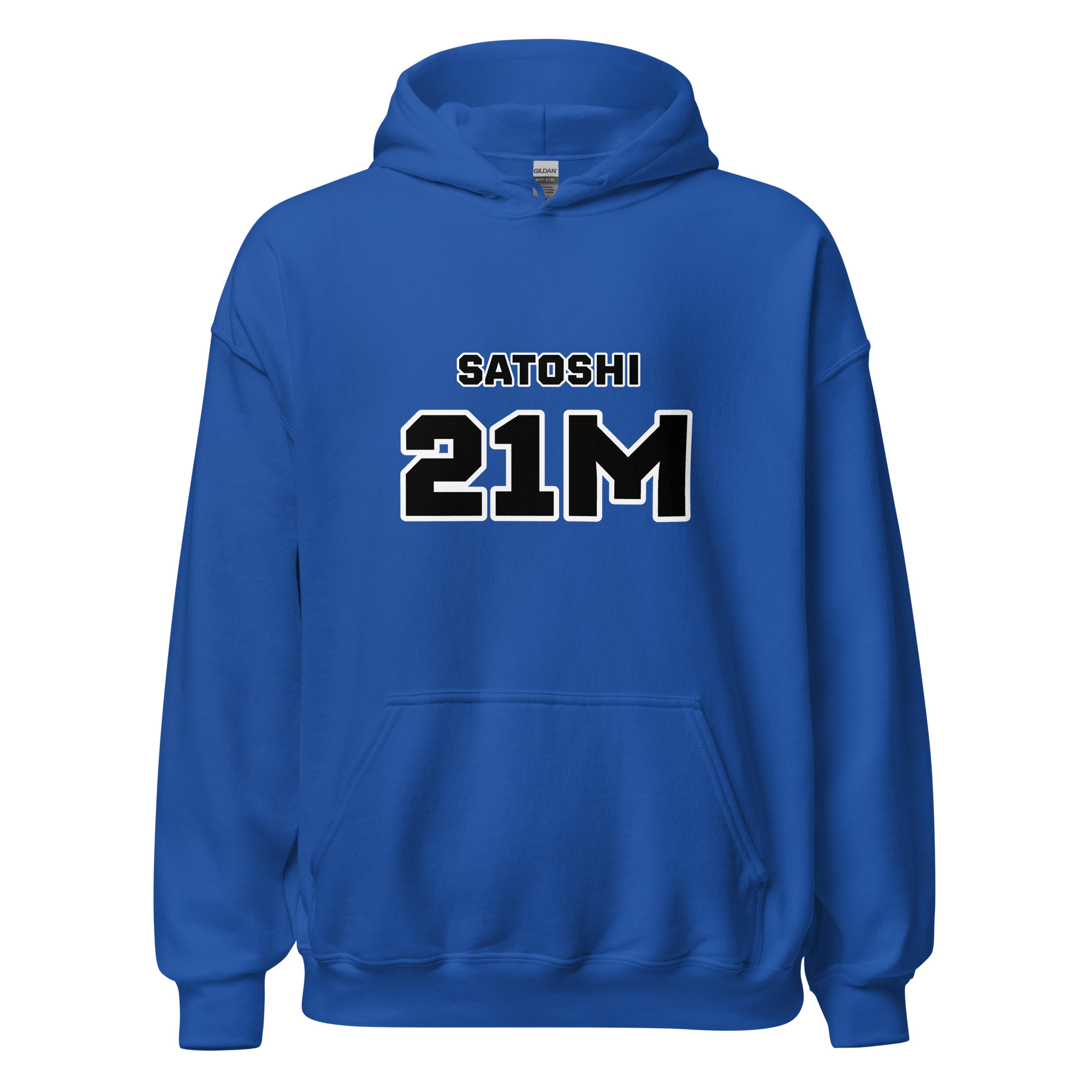 Bitcoin premium hoodie Satoshi 21M minimalist typography design structured warm clothing