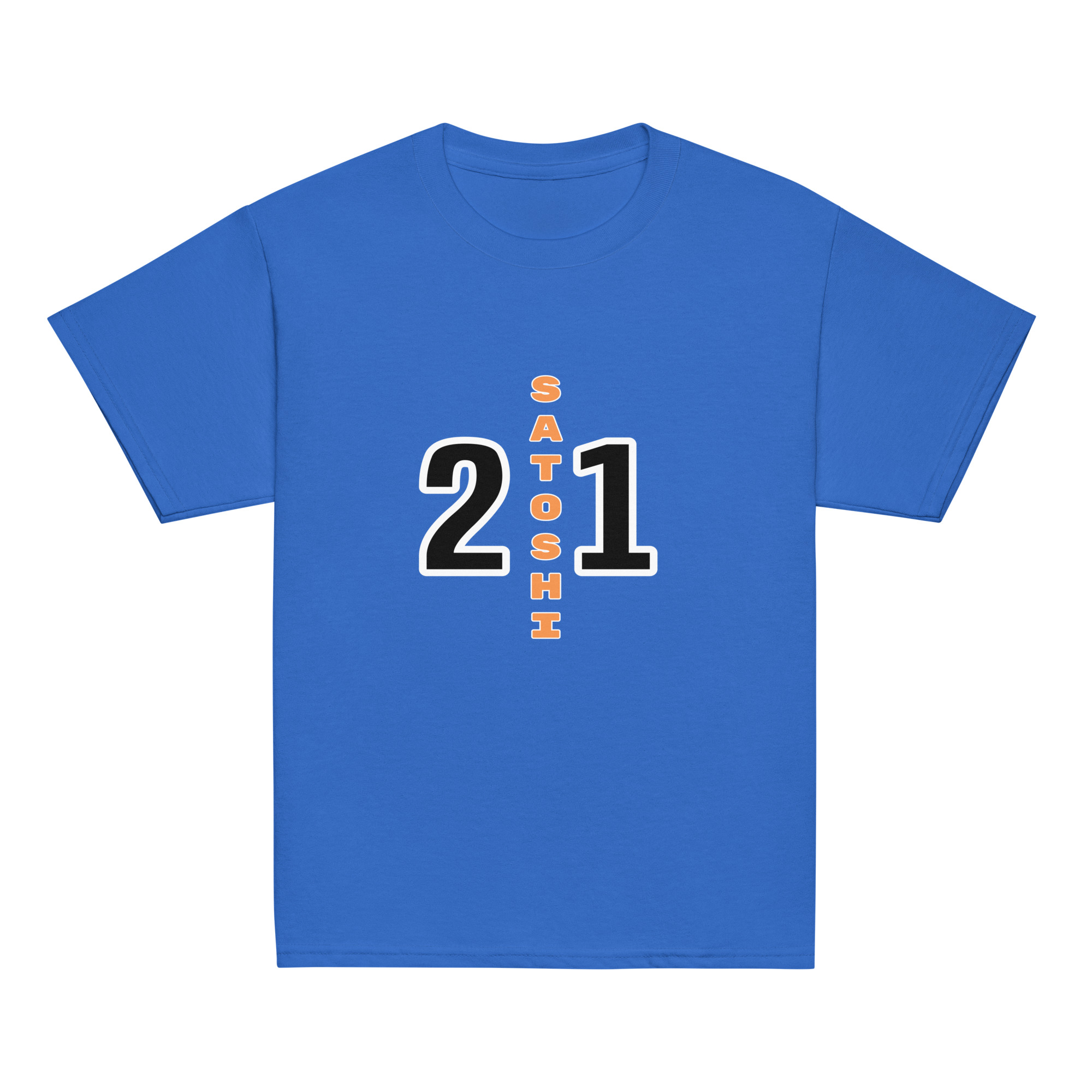 Bitcoin kids t-shirt Satoshi 21M minimalist design organic cotton comfortable clothing