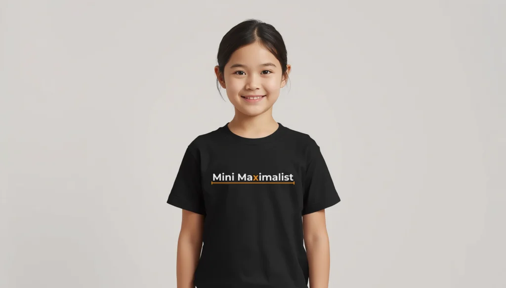 Bitcoin kids t-shirt Mini Maximalist minimalist design organic cotton children clothing