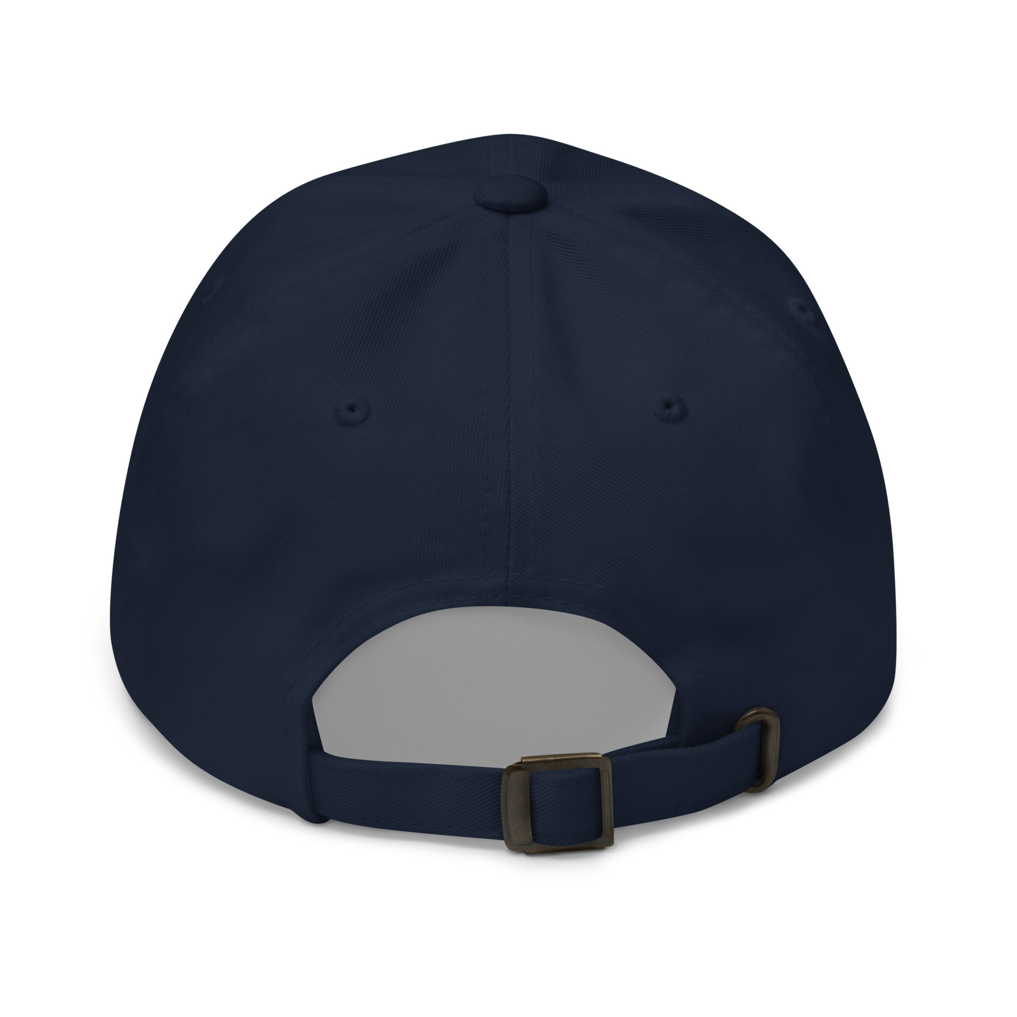 Bitcoin premium navy cap Satoshi 21M minimalist embroidered design adjustable hat