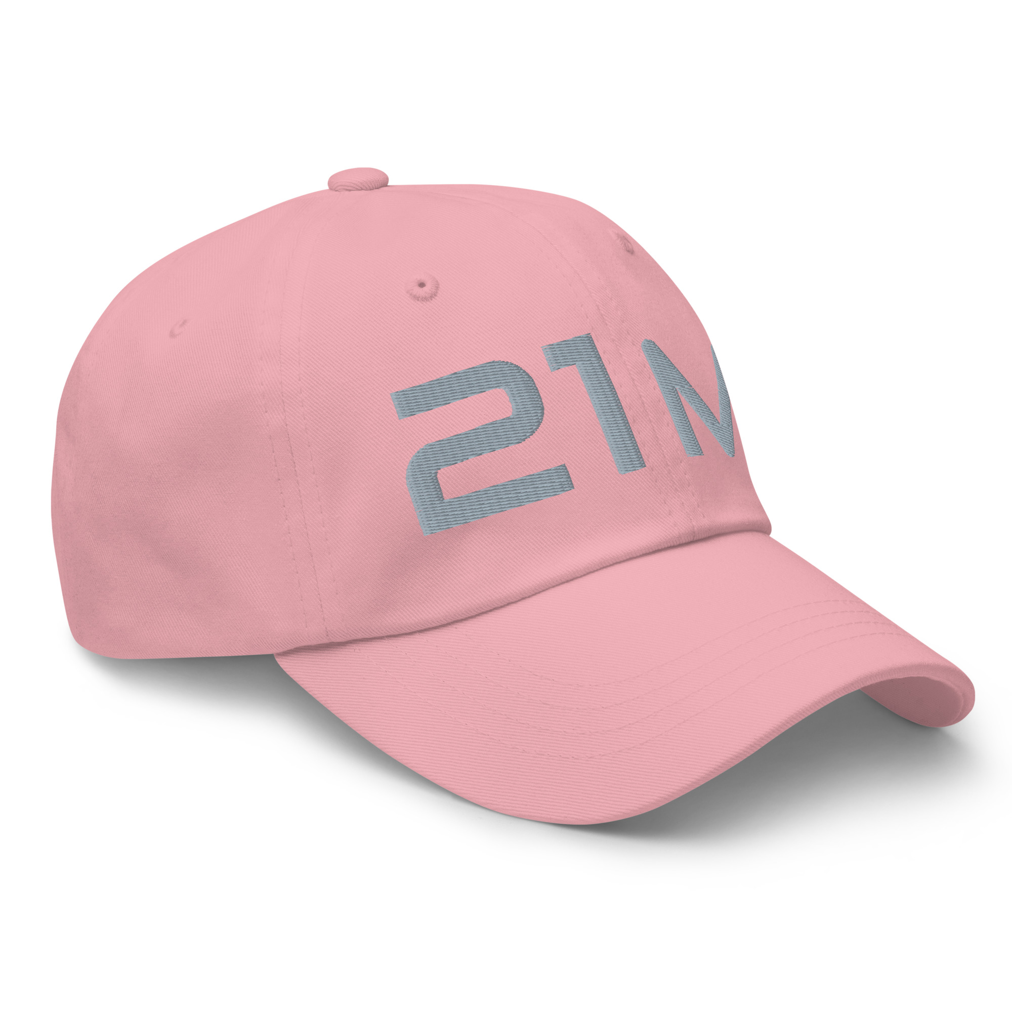 Bitcoin premium pink cap Satoshi 21M minimalist embroidered design adjustable hat