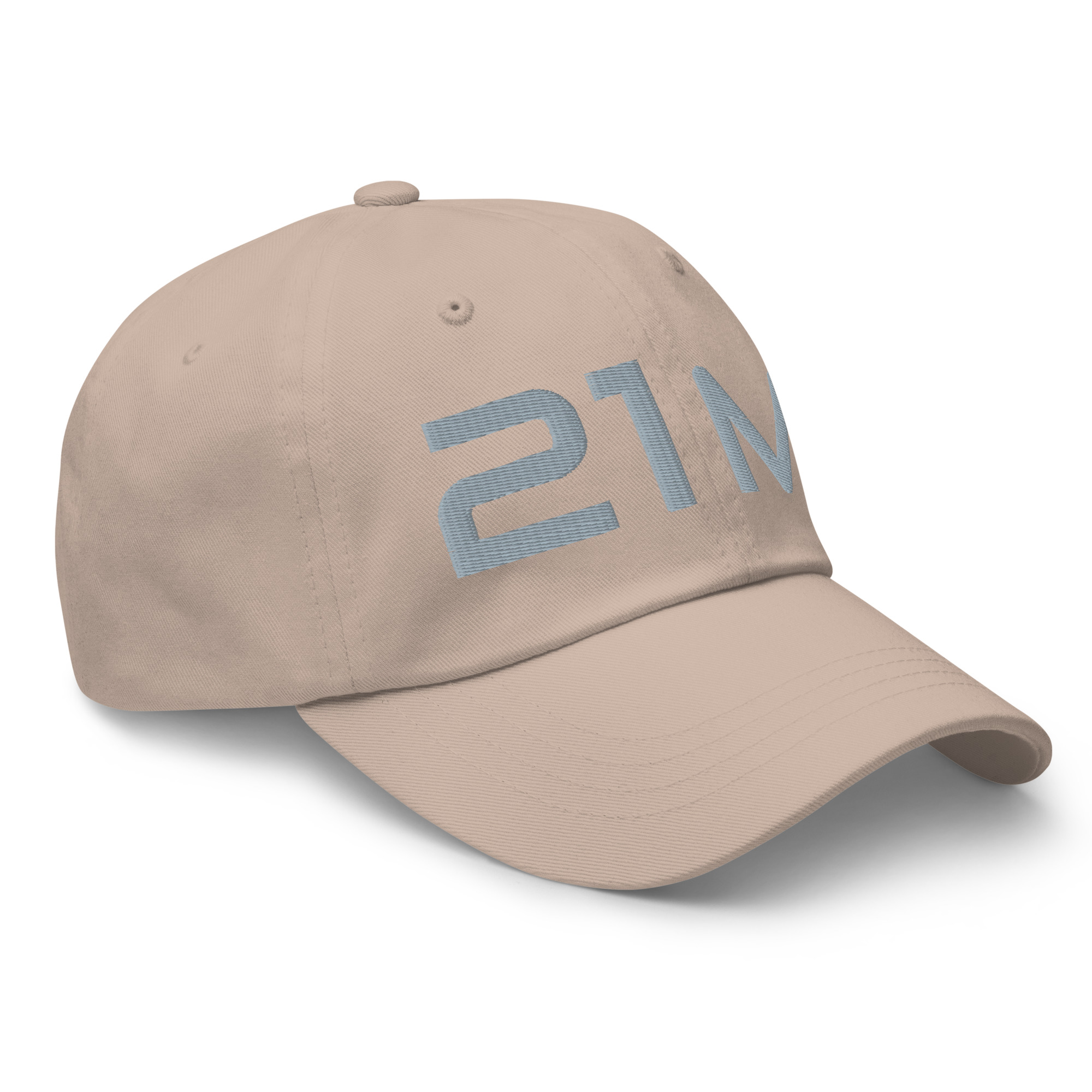 Bitcoin premium stone cap Satoshi 21M minimalist embroidered design adjustable hat